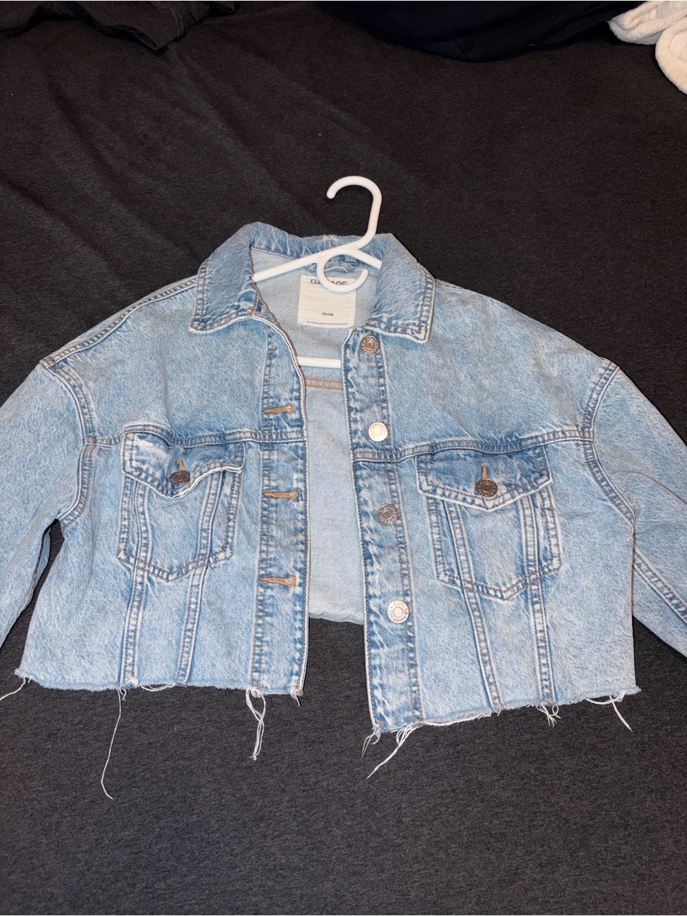 Garage Cropped Jean Jacket